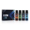 Wild Stone Intense No Gas Deodorant Travel Pack Gift Set for Men with Black, Ocean, Trance and Woods Mini Deodorants for Men, Pack of 4 (40ml each)